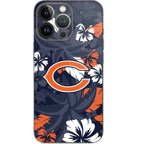 NFL Chicago Bears Tropical Print iPhone 13 Pro Skin