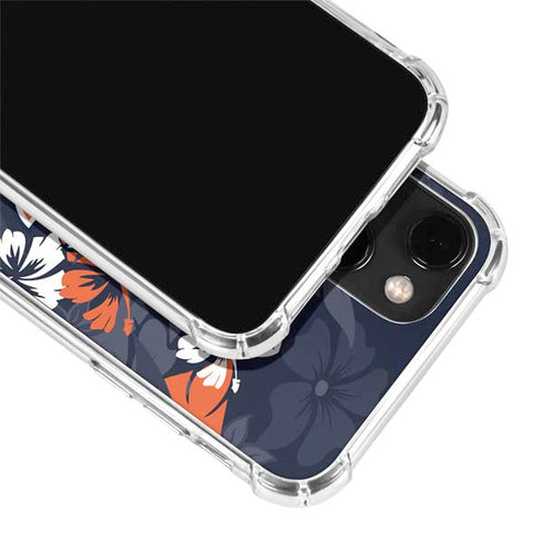NFL Chicago Bears Tropical Print iPhone 15 Plus Clear Case