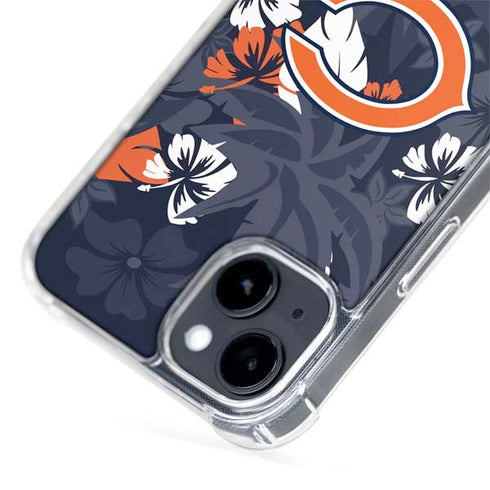 NFL Chicago Bears Tropical Print iPhone 15 Plus MagSafe Case