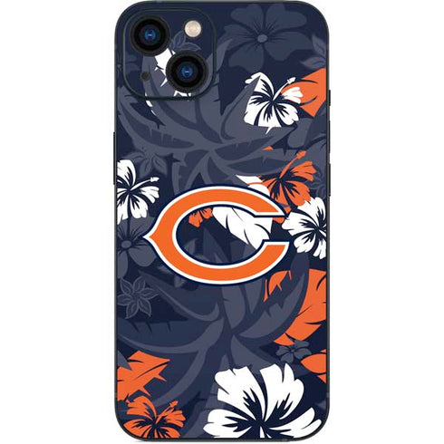 NFL Chicago Bears Tropical Print iPhone 15 Plus Skin