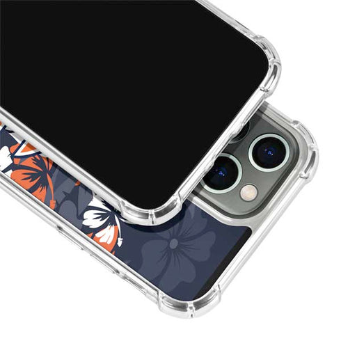 NFL Chicago Bears Tropical Print iPhone 15 Pro Clear Case