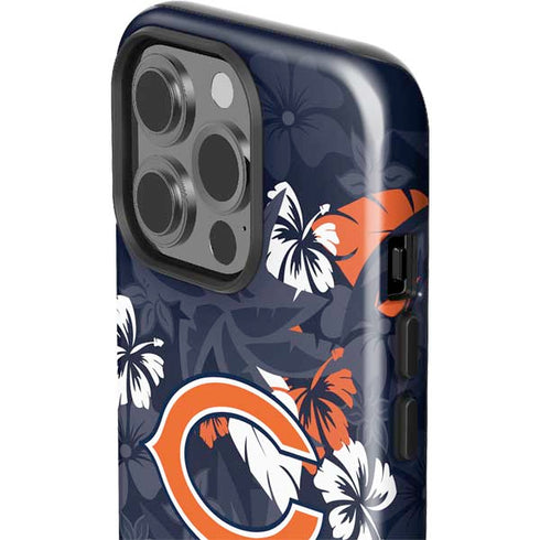 NFL Chicago Bears Tropical Print iPhone 15 Pro Impact Case