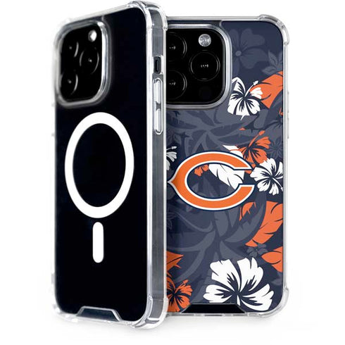 NFL Chicago Bears Tropical Print iPhone 15 Pro MagSafe Case