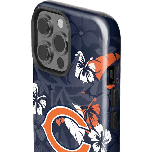 NFL Chicago Bears Tropical Print iPhone 15 Pro Max Impact Case
