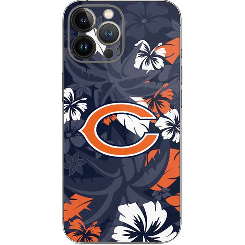 NFL Chicago Bears Tropical Print iPhone 14 Pro Max Skin