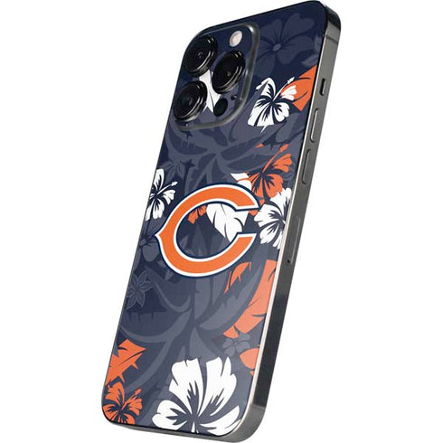 NFL Chicago Bears Tropical Print iPhone 14 Pro Skin