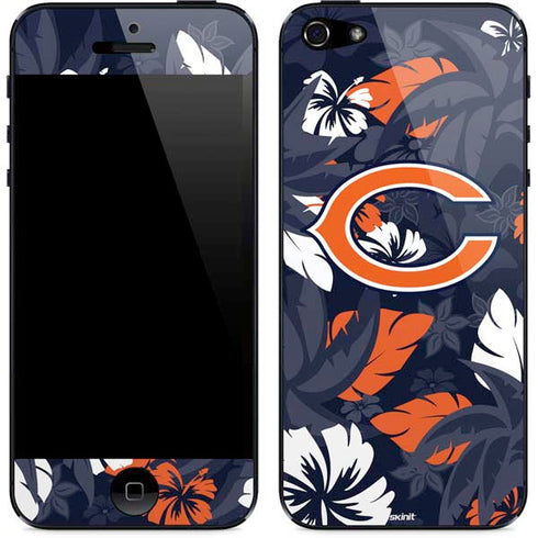 NFL Chicago Bears Tropical Print iPhone 5/5s/5SE Skin
