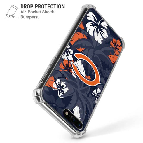 NFL Chicago Bears Tropical Print iPhone 7/8 Plus Clear Case