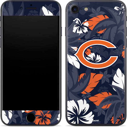 NFL Chicago Bears Tropical Print iPhone 7 Skin
