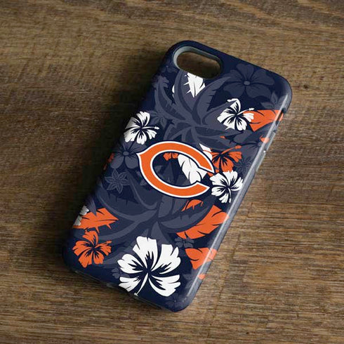 NFL Chicago Bears Tropical Print iPhone 8 Pro Case