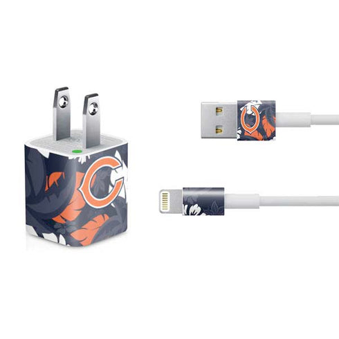 NFL Chicago Bears Tropical Print iPhone Charger (5W USB) Skin
