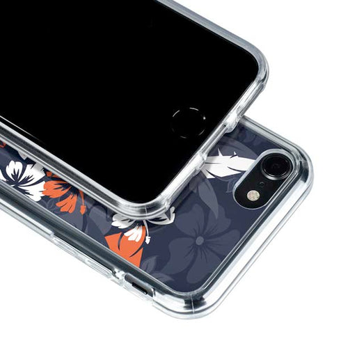 NFL Chicago Bears Tropical Print iPhone SE (2nd & 3rd Gen) Clear Case