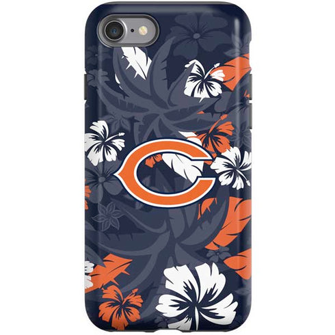 NFL Chicago Bears Tropical Print iPhone SE (2nd & 3rd Gen) Pro Case