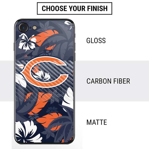 NFL Chicago Bears Tropical Print iPhone SE (2nd & 3rd Gen) Skin