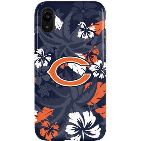 NFL Chicago Bears Tropical Print iPhone XR Pro Case