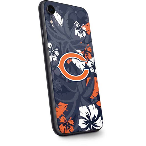 NFL Chicago Bears Tropical Print iPhone XR Skin