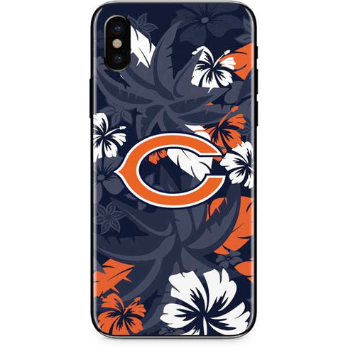 NFL Chicago Bears Tropical Print iPhone XS Max Skin