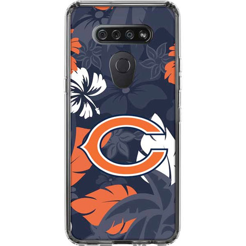 NFL Chicago Bears Tropical Print LG K51/Q51 Clear Case