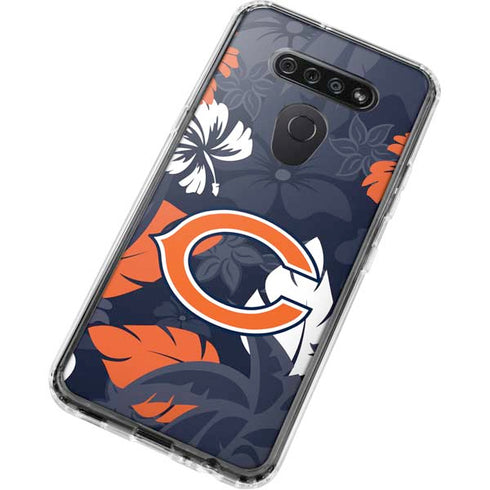 NFL Chicago Bears Tropical Print LG K51/Q51 Clear Case
