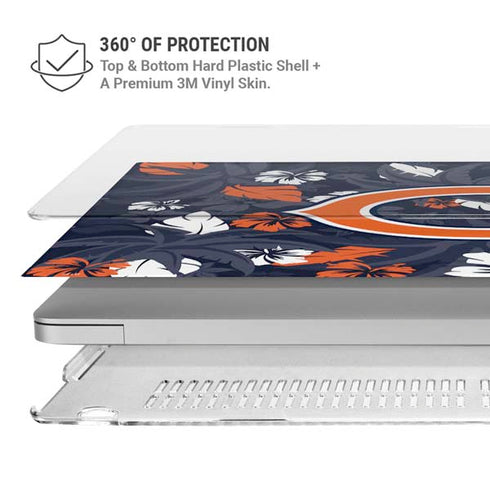 NFL Chicago Bears Tropical Print MacBook Air 13in M1 (2021) Case plus Skin