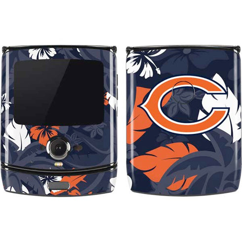 NFL Chicago Bears Tropical Print Motorola RAZR Skin