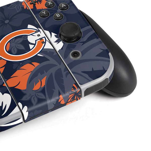 NFL Chicago Bears Tropical Print Nintendo Switch OLED (2021) Skin