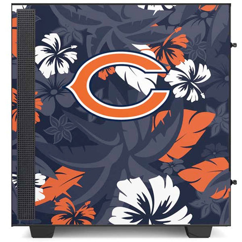 NFL Chicago Bears Tropical Print NZXT H510 Compact ATX Mid-Tower Case Skin