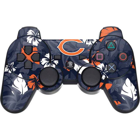 NFL Chicago Bears Tropical Print PS3 Dual Shock wireless controller Skin