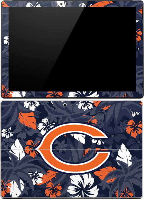 NFL Chicago Bears Tropical Print Surface Pro 4 Skin