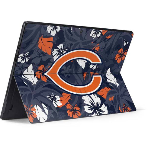 NFL Chicago Bears Tropical Print Surface Pro 7 Skin