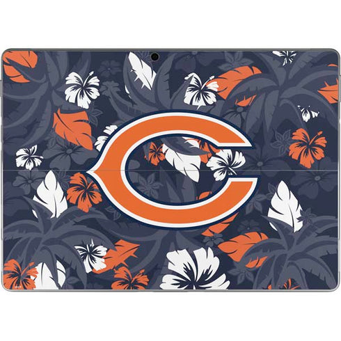 NFL Chicago Bears Tropical Print Surface Pro 9 Skin