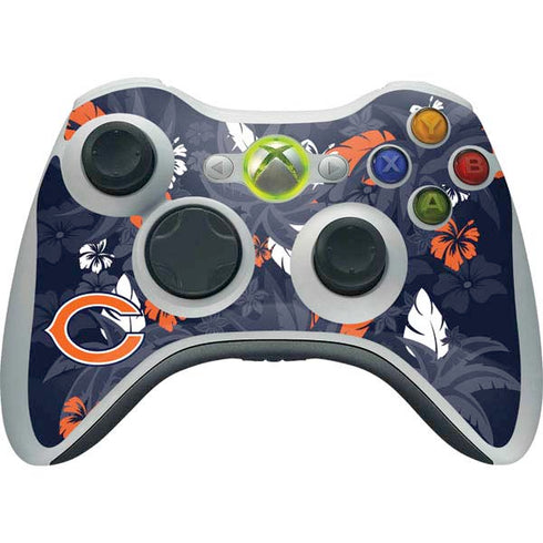 NFL Chicago Bears Tropical Print Xbox 360 Wireless Controller Skin