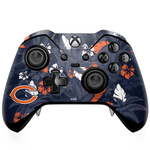 NFL Chicago Bears Tropical Print Xbox One Elite Controller Skin
