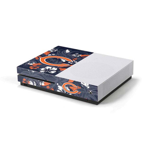 NFL Chicago Bears Tropical Print Xbox One S Console Skin