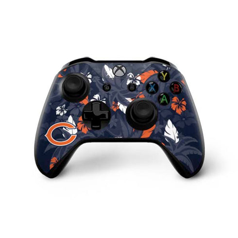 NFL Chicago Bears Tropical Print Xbox One X Controller Skin