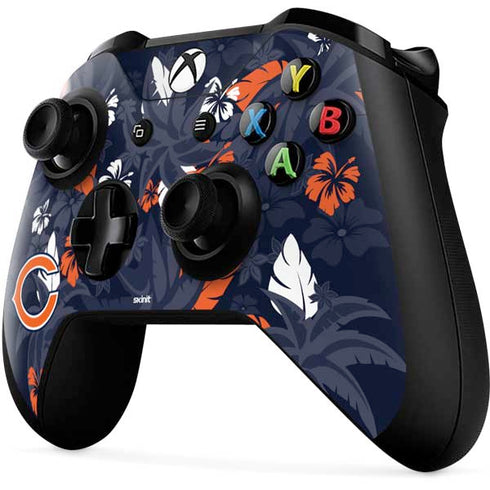 NFL Chicago Bears Tropical Print Xbox One X Controller Skin