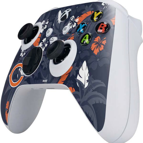 NFL Chicago Bears Tropical Print Xbox Series S Controller Skin