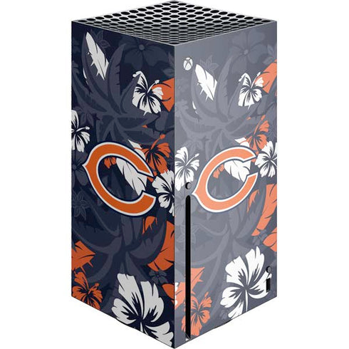 NFL Chicago Bears Tropical Print Xbox Series X Console Skin