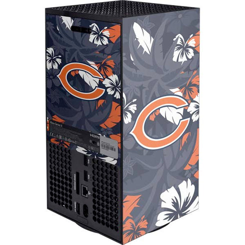 NFL Chicago Bears Tropical Print Xbox Series X Console Skin
