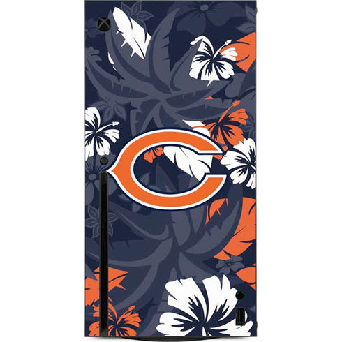 NFL Chicago Bears Tropical Print Xbox Series X Console Skin