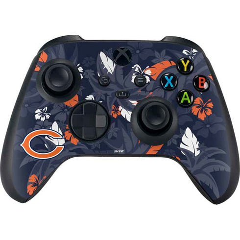 NFL Chicago Bears Tropical Print Xbox Series X Controller Skin