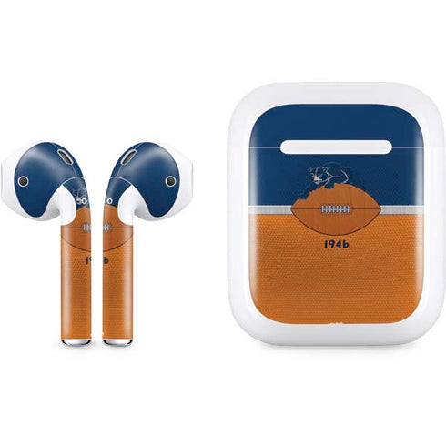 NFL Chicago Bears Vintage Apple AirPods Skin