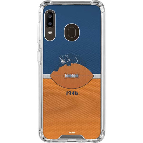 NFL Chicago Bears Vintage Galaxy A30 Clear Case
