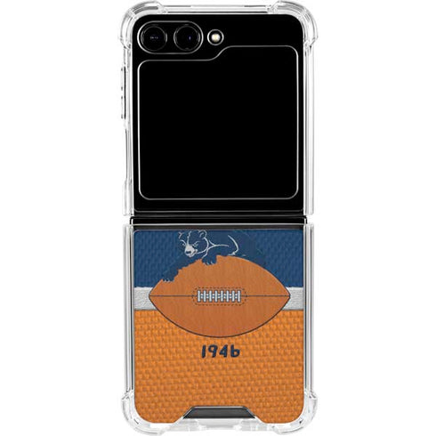 NFL Chicago Bears Vintage Galaxy Z Flip5 5G Clear Case