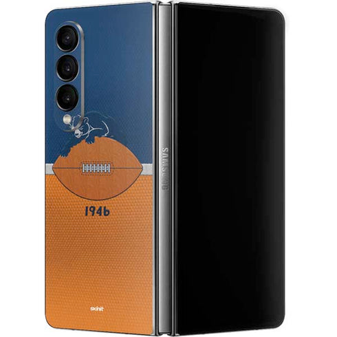 NFL Chicago Bears Vintage Galaxy Z Fold4 5G Skin