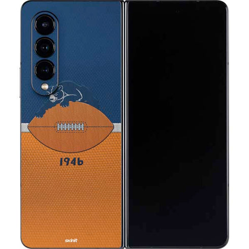 NFL Chicago Bears Vintage Galaxy Z Fold4 5G Skin