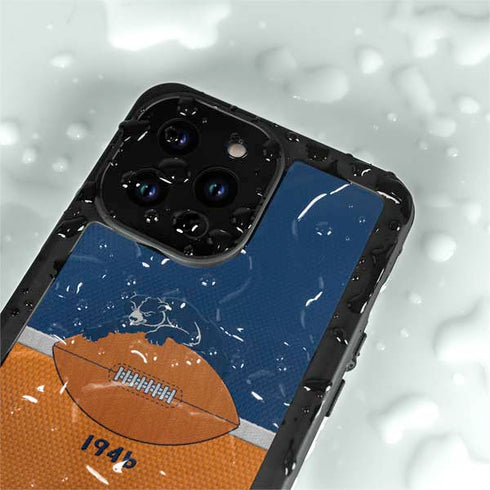 NFL Chicago Bears Vintage iPhone 14 Pro Max Waterproof Case