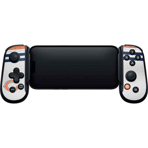 NFL Chicago Bears White Striped Backbone One for iPhone Game Controller Skin