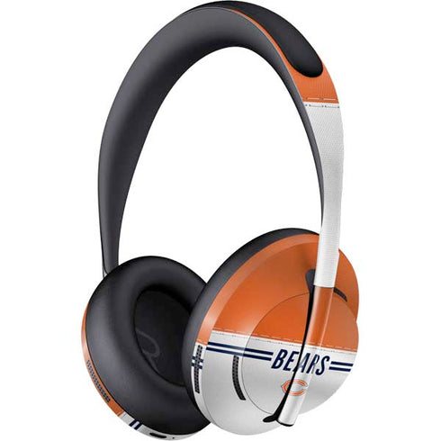 NFL Chicago Bears White Striped Bose Noise Cancelling Headphones 700 Skin