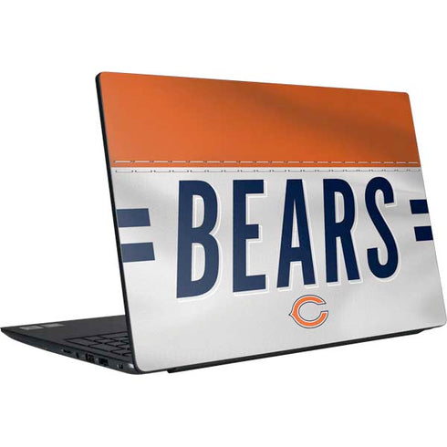 NFL Chicago Bears White Striped Dell Vostro Skin